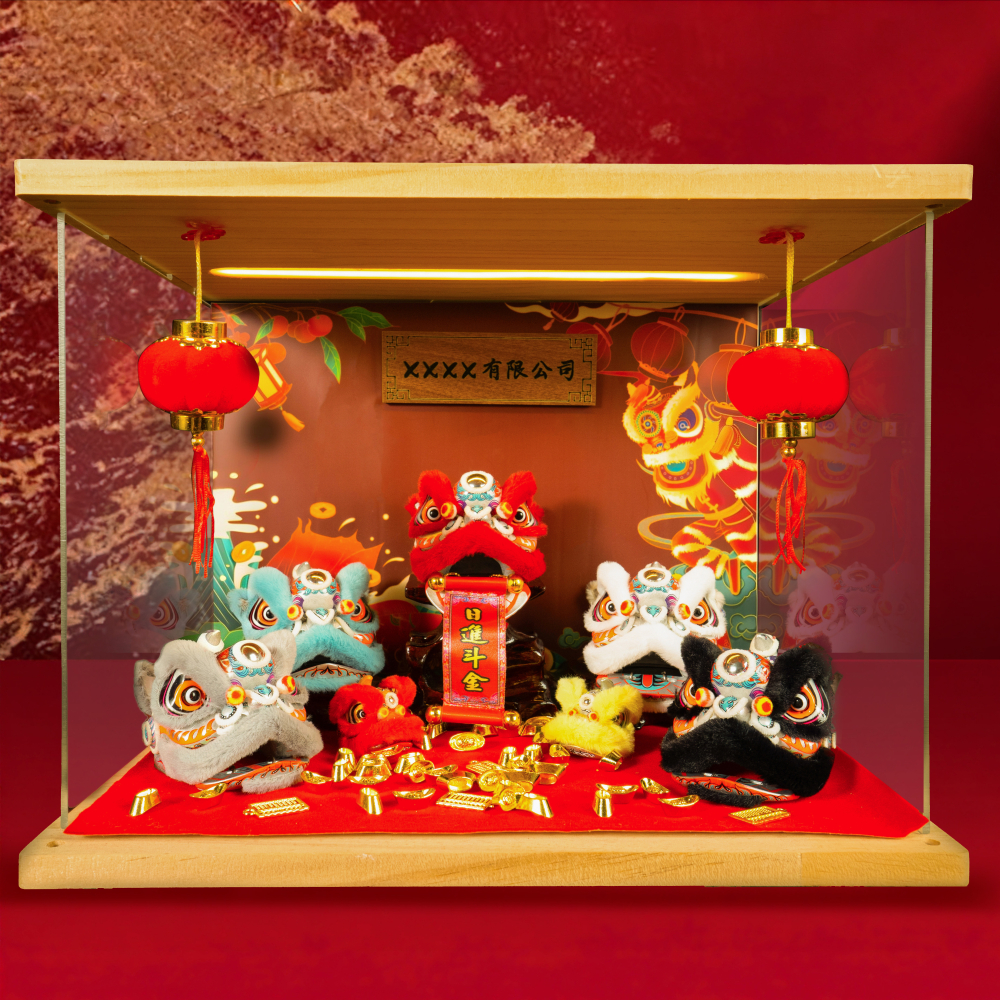 五虎上將獅頭套裝