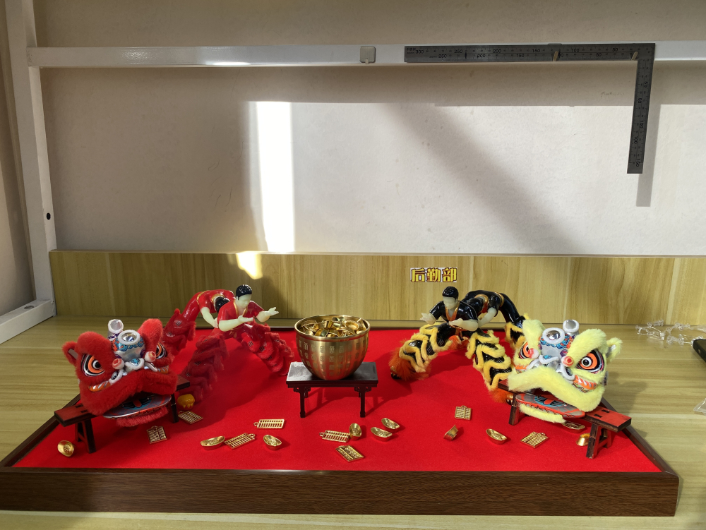 A款-雙獅獻瑞招財組合