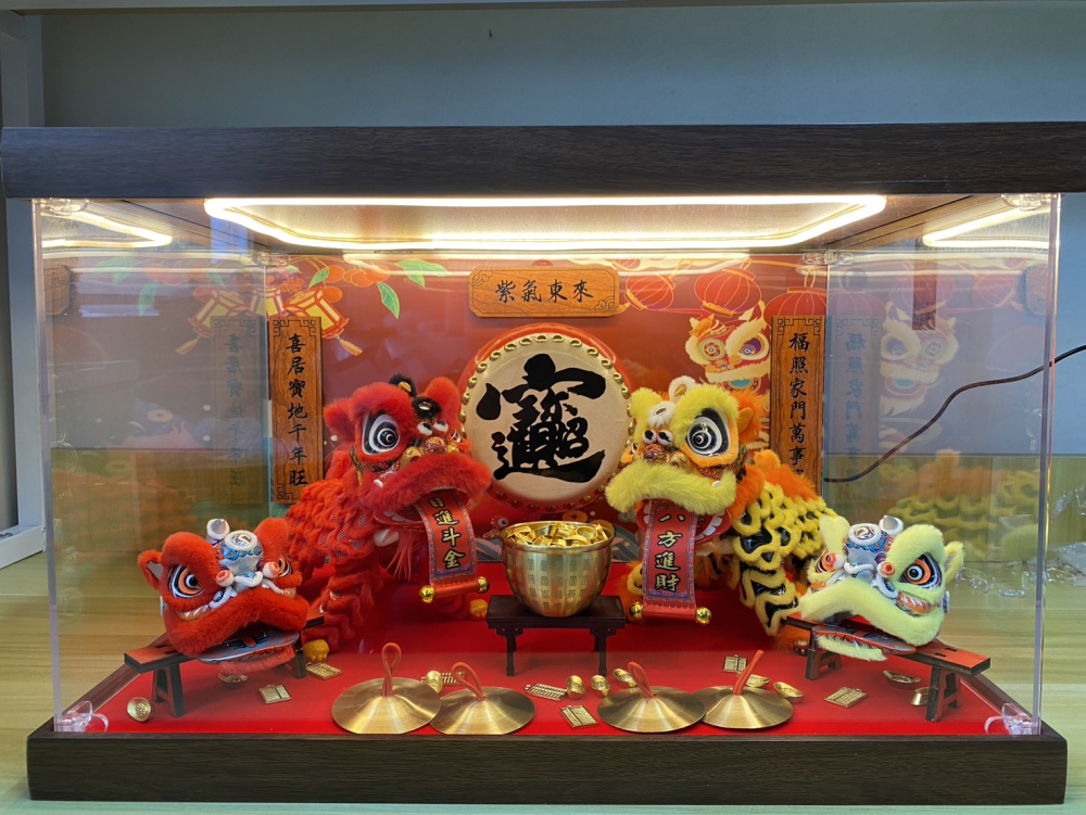 A款-雙獅獻瑞招財組合