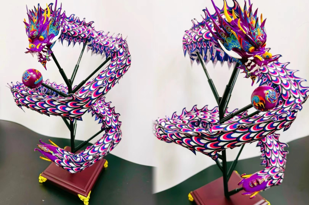 純手工夜光舞龍