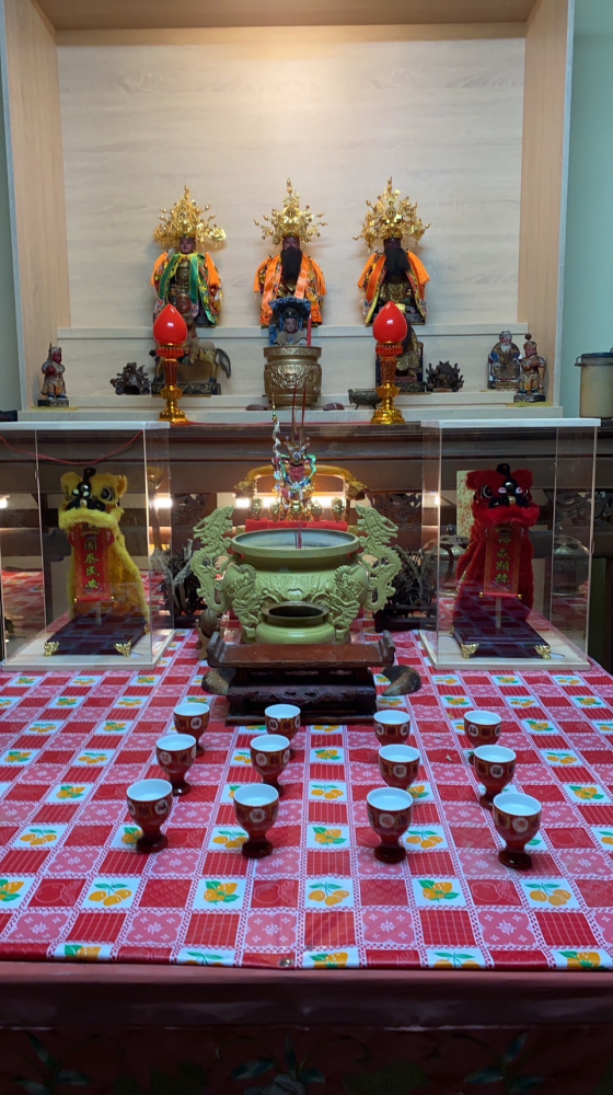 佛裝獅木樁組合