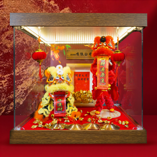 C款-雙獅獻瑞招財組合