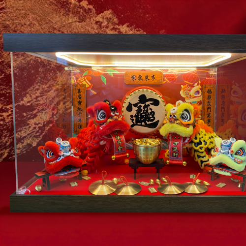 A款-雙獅獻瑞招財組合