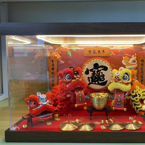 A款-雙獅獻瑞招財組合